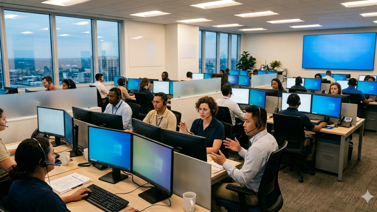 Healthcare BPO team supporting scalable healthcare operations and patient communication systems